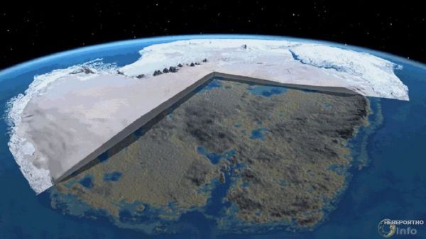 Спутник GOCE открыл огромную тайну Антарктиды